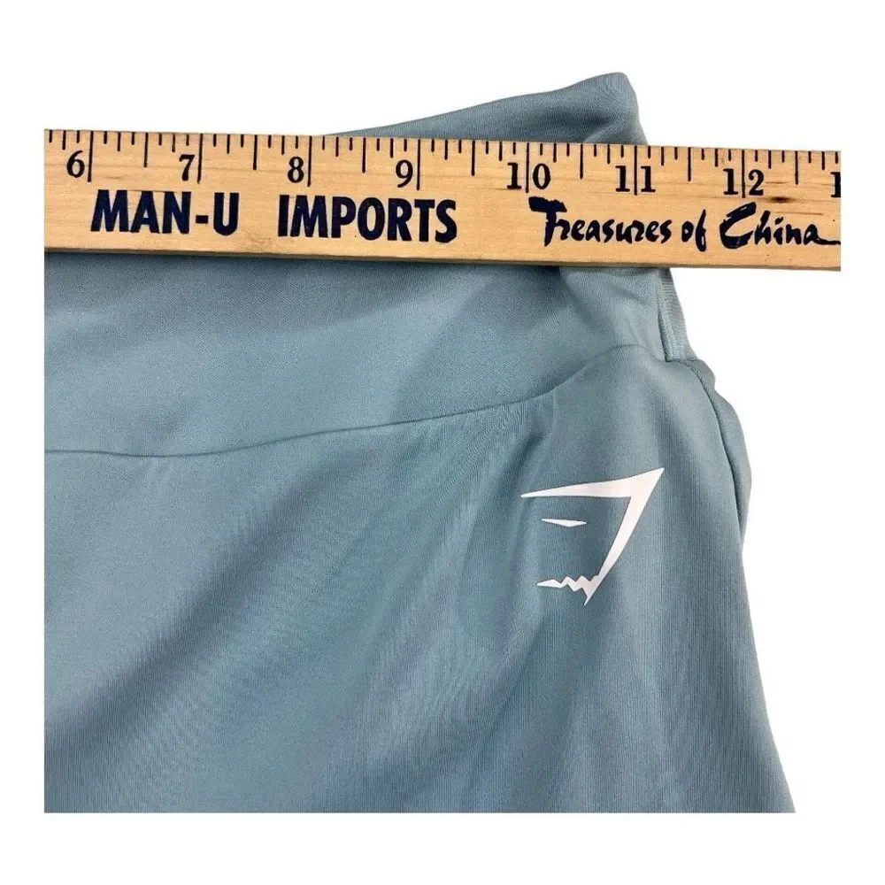 Gymshark Women's Gym Shorts GS Power Original Tight Shorts light Blue Medium